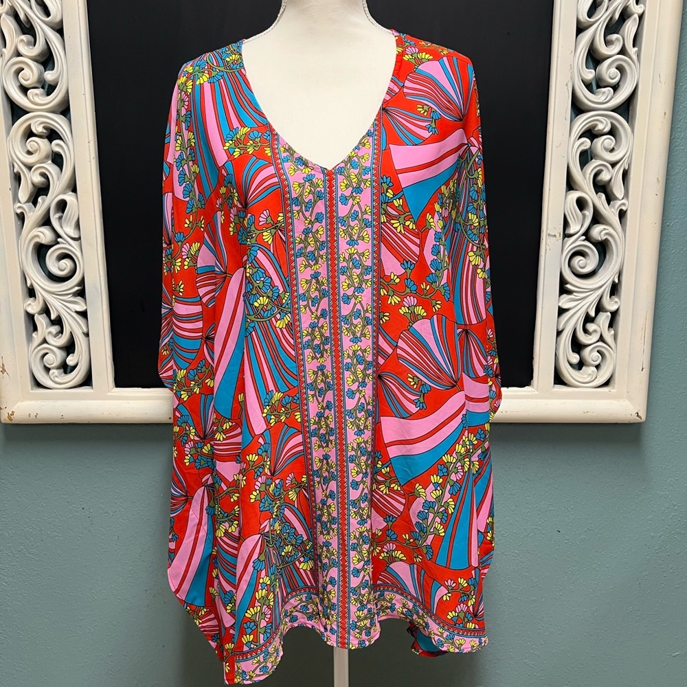 Show me your MUMU  boho Floral Tunic Top - Picture 2 of 6